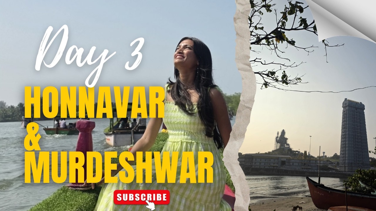 DAY 3 & Final day of Gokarna Trip ✨️ Honnavar & Murdeshwar  #youtube #vlog #explore #travel #gokarna