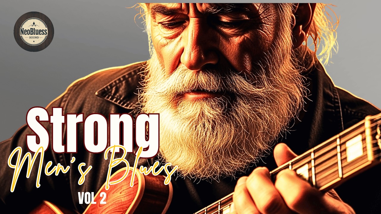 Blues Guitar Night 🎶 Relaxing Slow Blues for Deep Sleeping! #strongmensblues