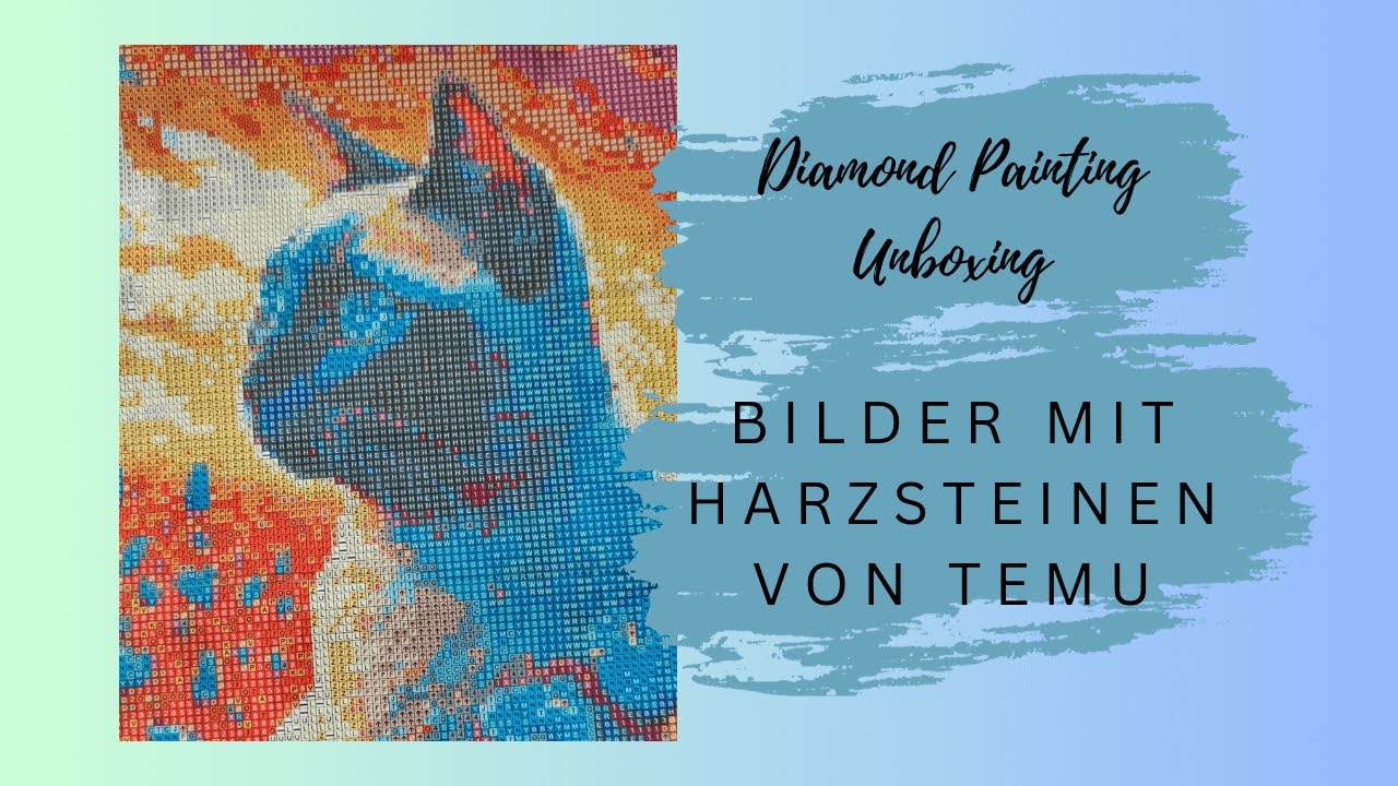 💎 Harzsteinchen-Bilder von Temu | 🎁 Diamond Painting Unboxing