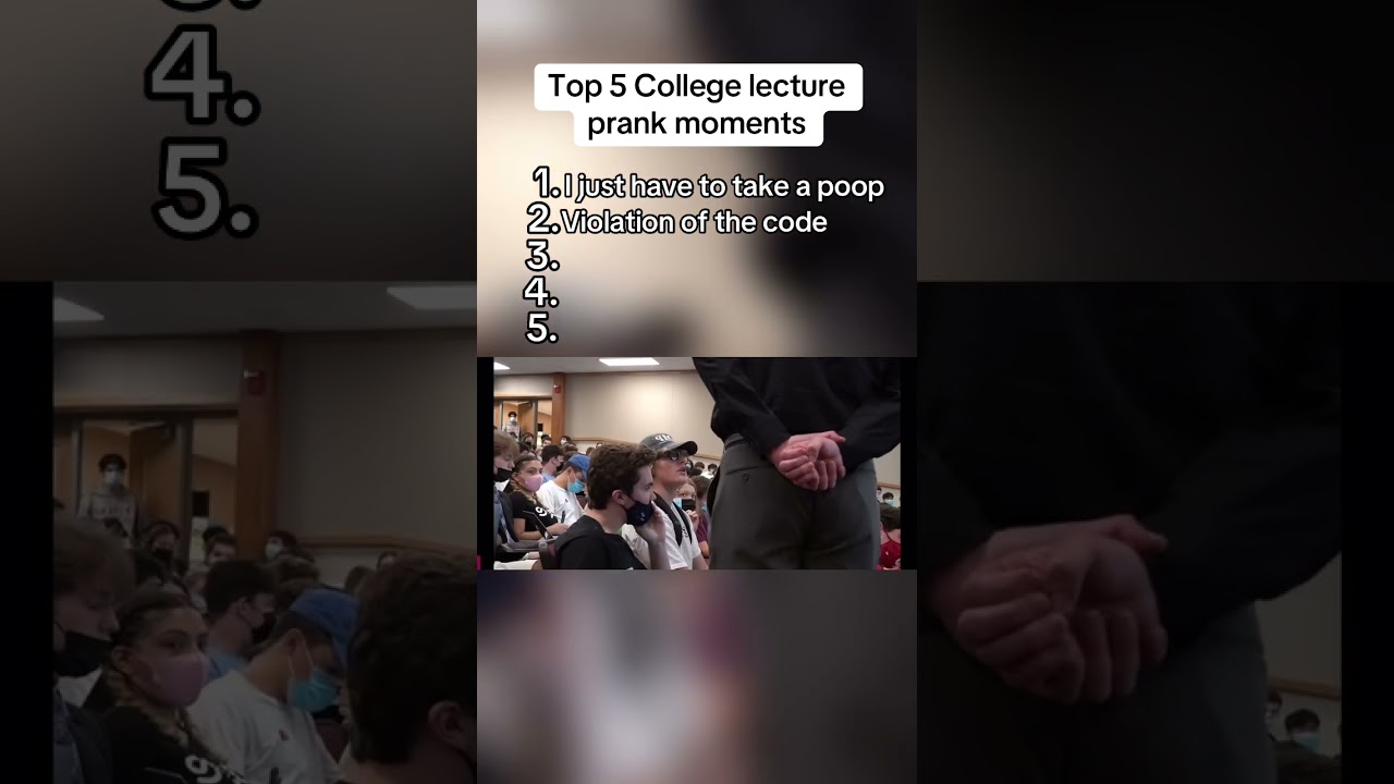 Top 5 college lecture prank moments #prank