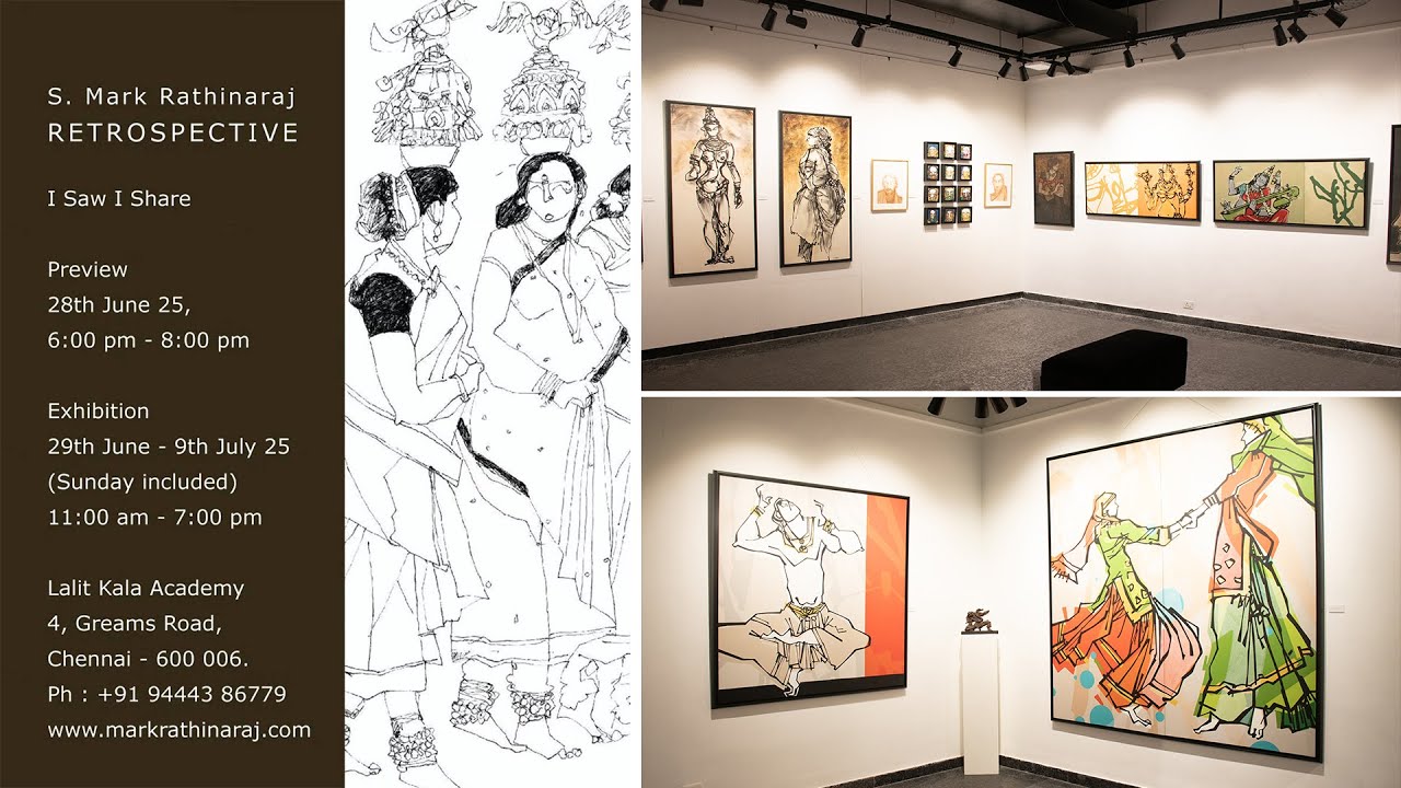Artist S. Mark Rathinaraj's RETROSPECTIVE @ Lalit Kala Academy, Chennai | WAA