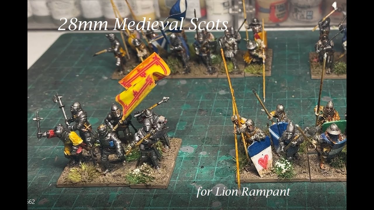 28mm Medieval Scots for Lion Rampant - Part 1