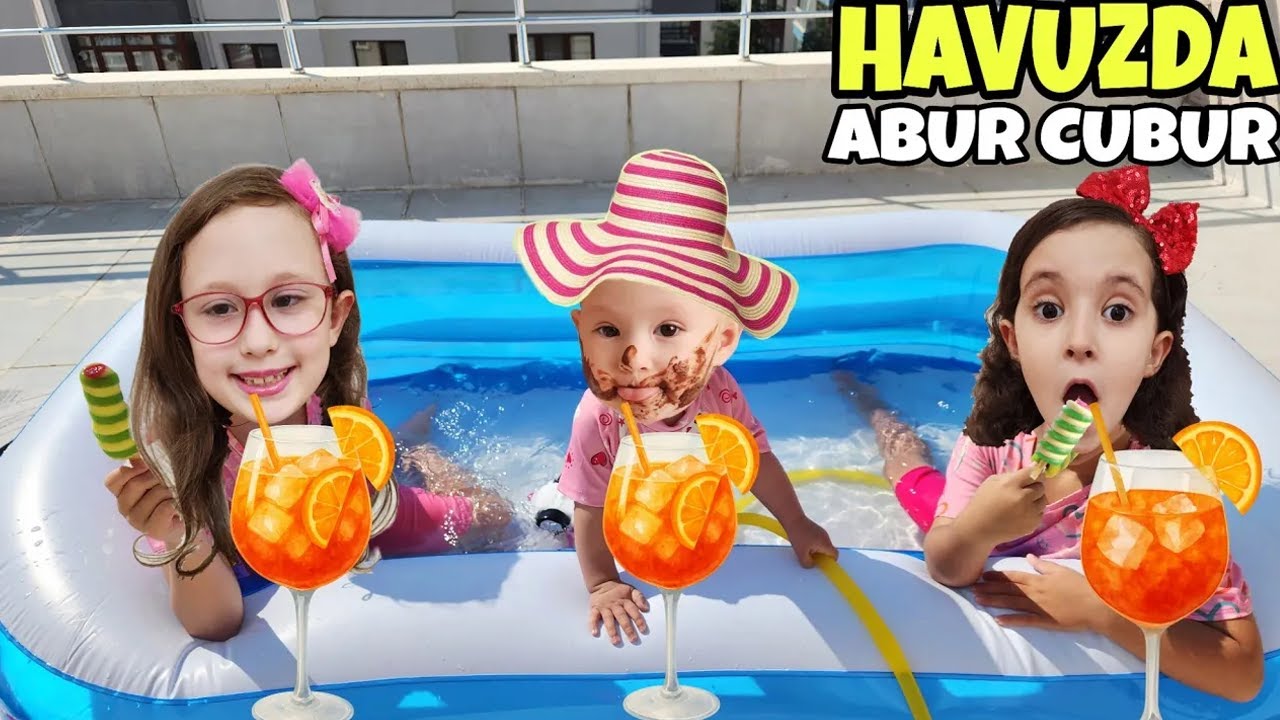 BAHAR VE BANU ALYA HAVUZDA ABUR CUBUR KEYFİ YAPTI !! ASEL MİRA HAVUZDAN ÇIKMAK İSTEMEDİ !!