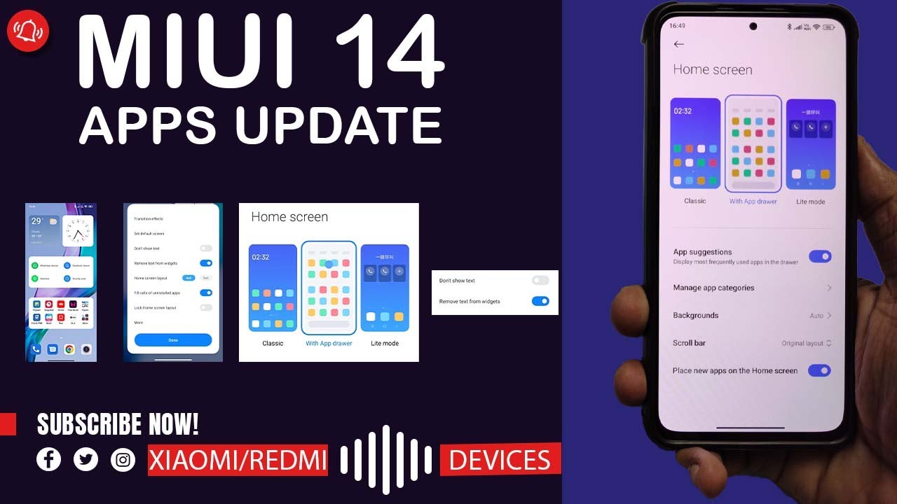 MIUI 14 System Apps update : Huge Change in System Launcher, Recorder, Security & More | AMAZING
