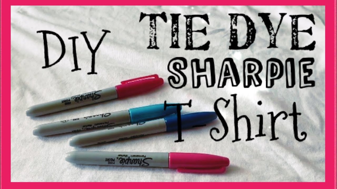 Sharpie Tie Dye Shirt | Tie Dye With Permanent Markers And Rubbing Alcohol DIY