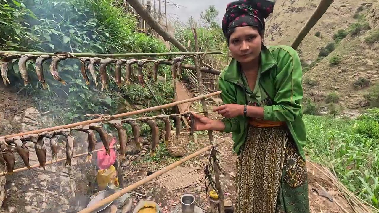 dry fish cooking || @lajimbudha ||