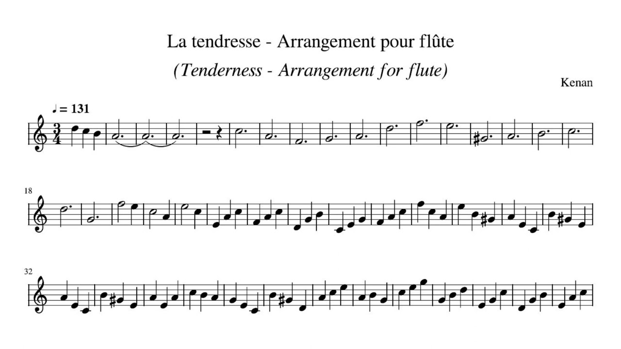 Batth Kenan - La tendresse (reprise) / Tenderness (cover)