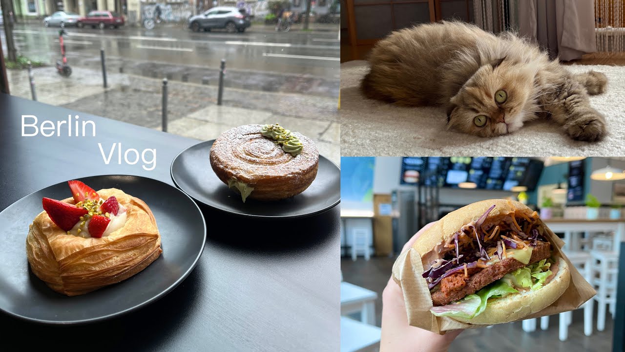 Back in Berlin 🌧️ Vegan caf&eacute; & restaurant hopping | Berlin Vlog