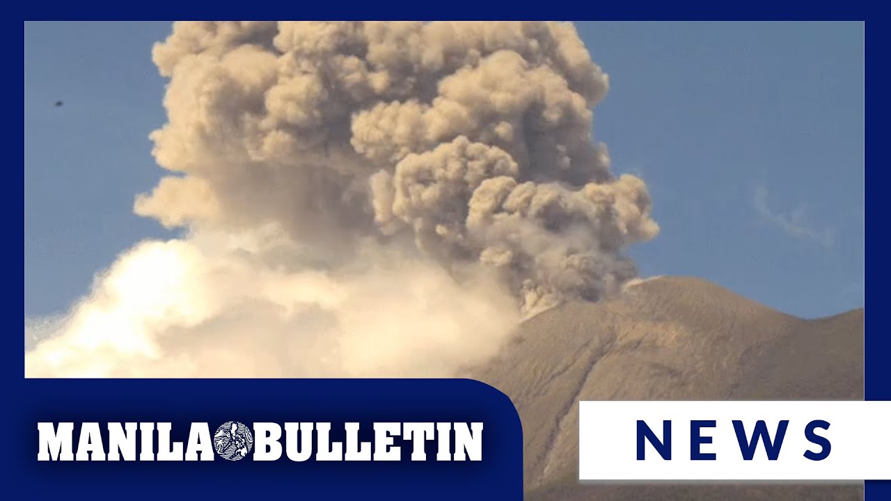 PHIVOLCS captures footage of ash emissions from Kanlaon Volcano