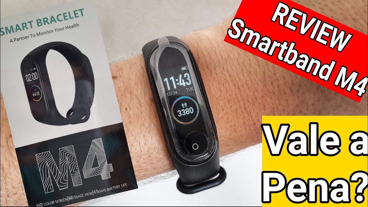 SMARTBAND M4 - UNBOXING/REVIEW | Vale a Pena?