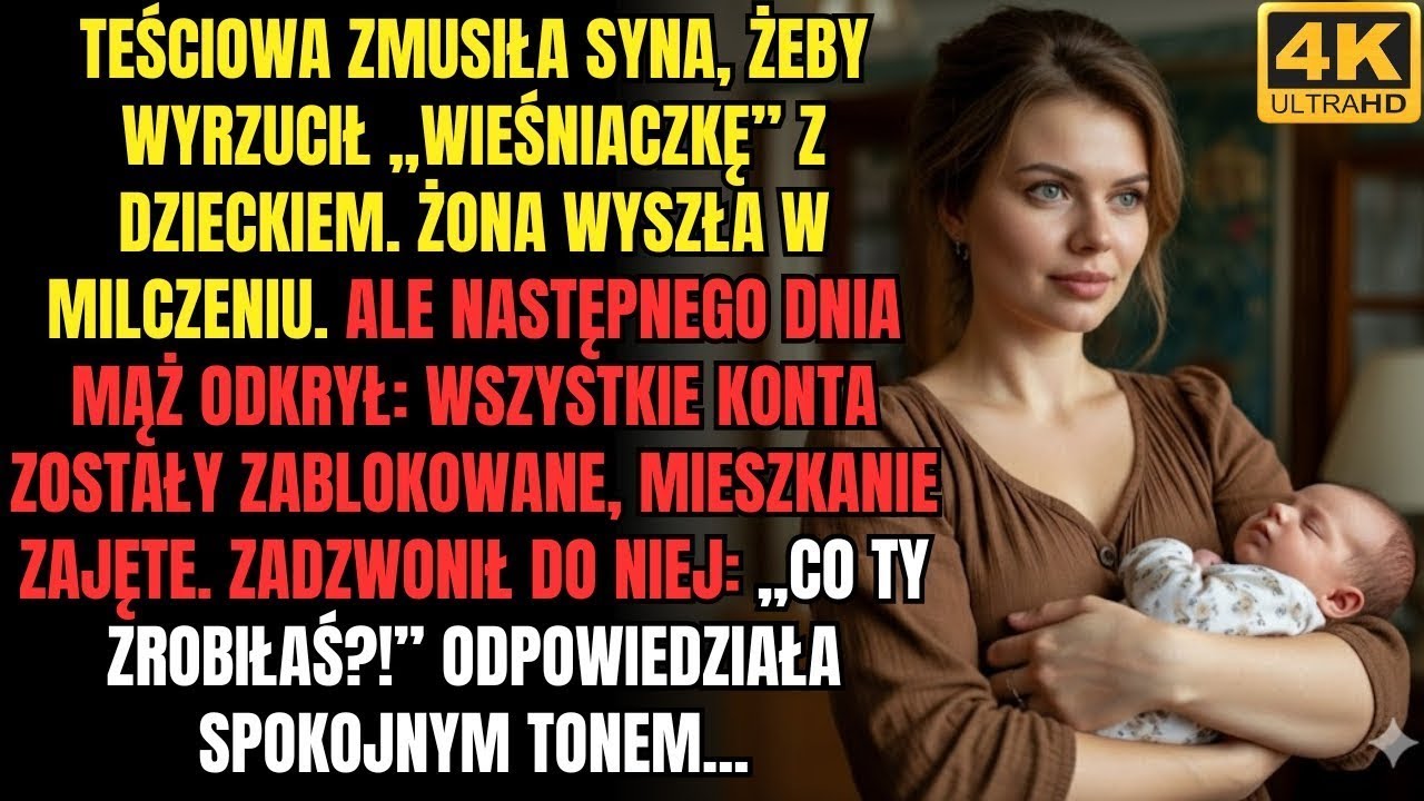 Teściowa zmusiła syna, żeby wyrzucił niechcianą synową z dzieckiem  Ale żona „odpowiedziała”