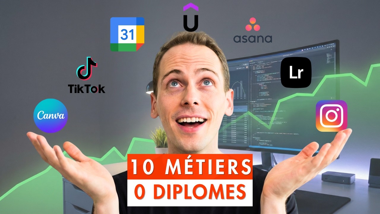 10 métiers pour DÉBUTER en FREELANCE (Sans Diplôme)