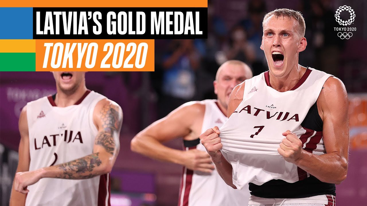 🇱🇻🥇 Latvia's gold medal moment at #Tokyo2020 | Anthems