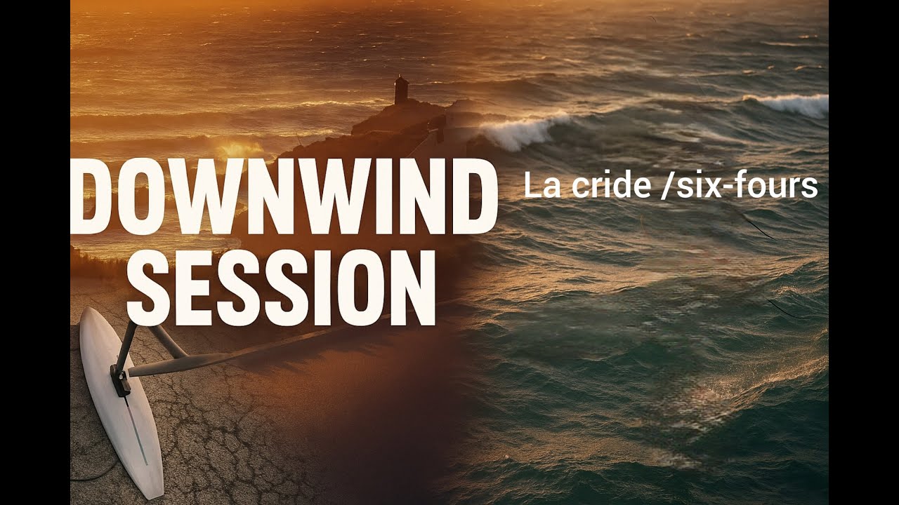 Downwind supfoil en med🏄🏻/ De la cride a six-fours/gong notw 7.8/sirus L #downwind #foil