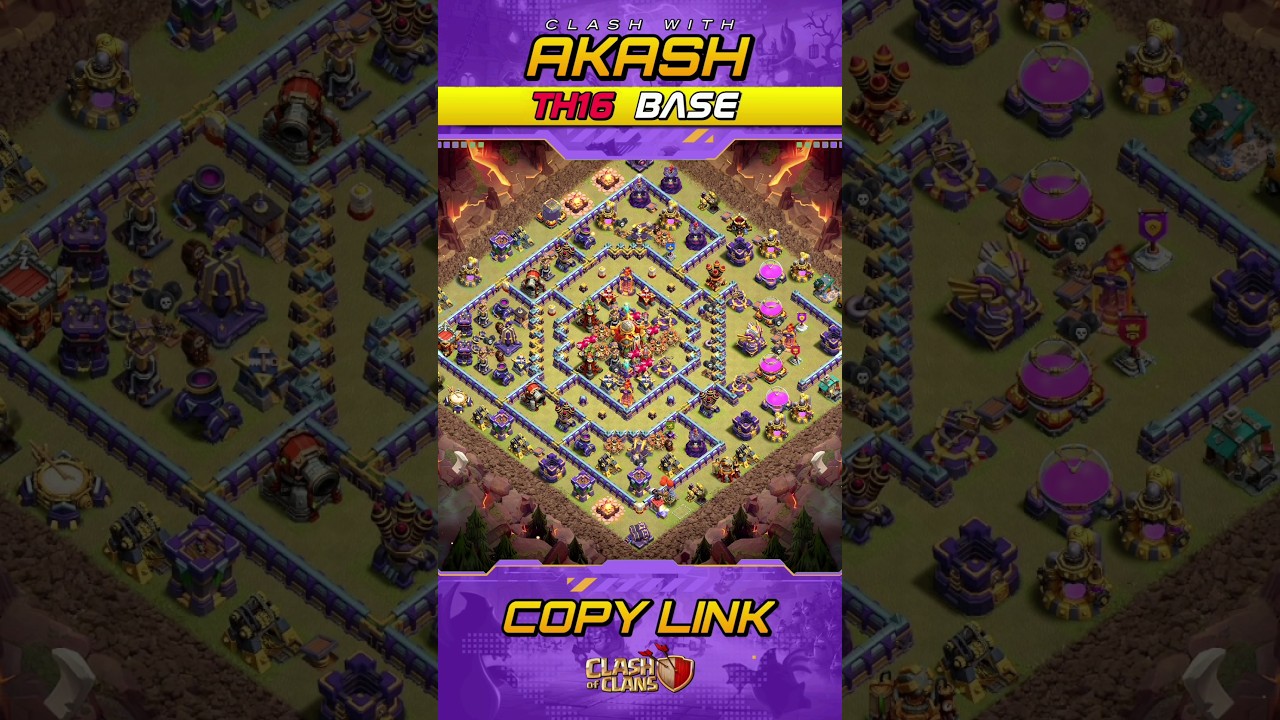 Only 1 Star TH16 War Base 2025 Anti 2 Star Anti Root Rider Anti Electro Dragon Clash of Clans 🔥