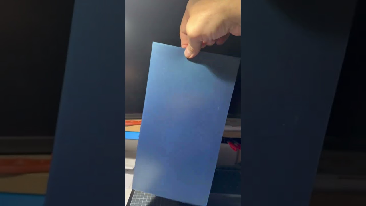 PLA BLUE & PETG TRANSLUCENT 1ST LAYER TEST