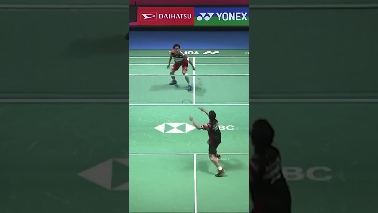 Kento Momota's relentless attack against Anthony Ginting #shorts #badminton #kentomomota