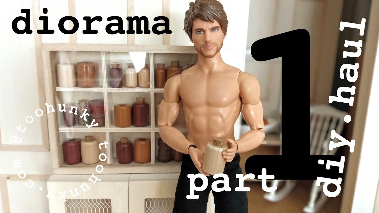 EASY EPIC CRAFTY DIY DIORAMA DOLLAR STORE HAUL 1:6 (ONE SIXTH) SCALE FOR BARBIE & KEN DOLLS PART 1