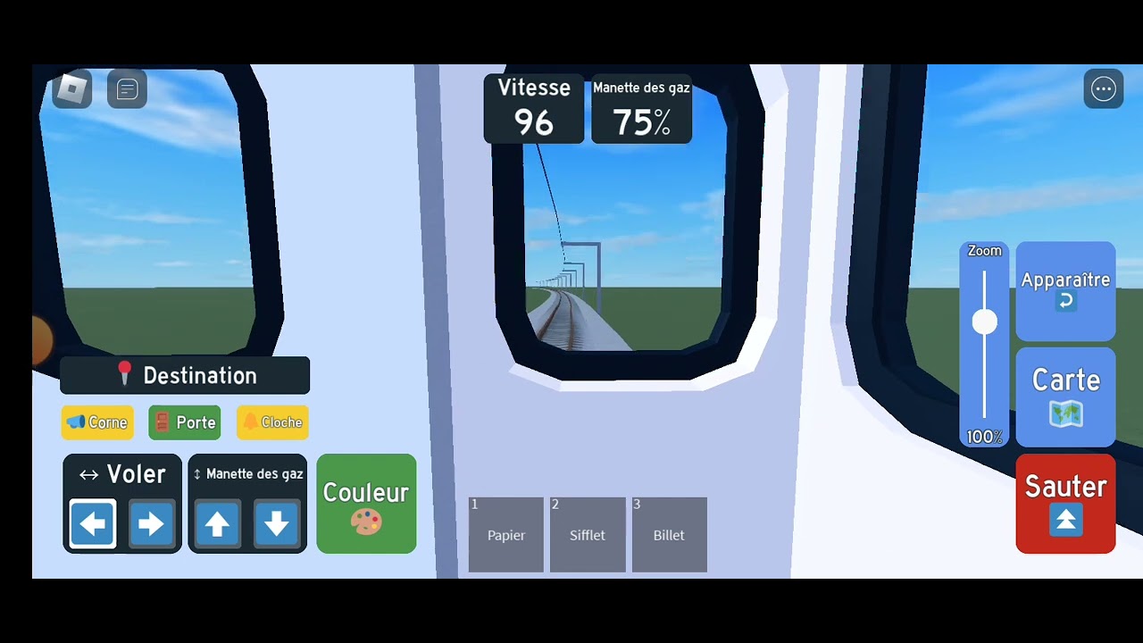 conduit version dans la cabine de train roblox