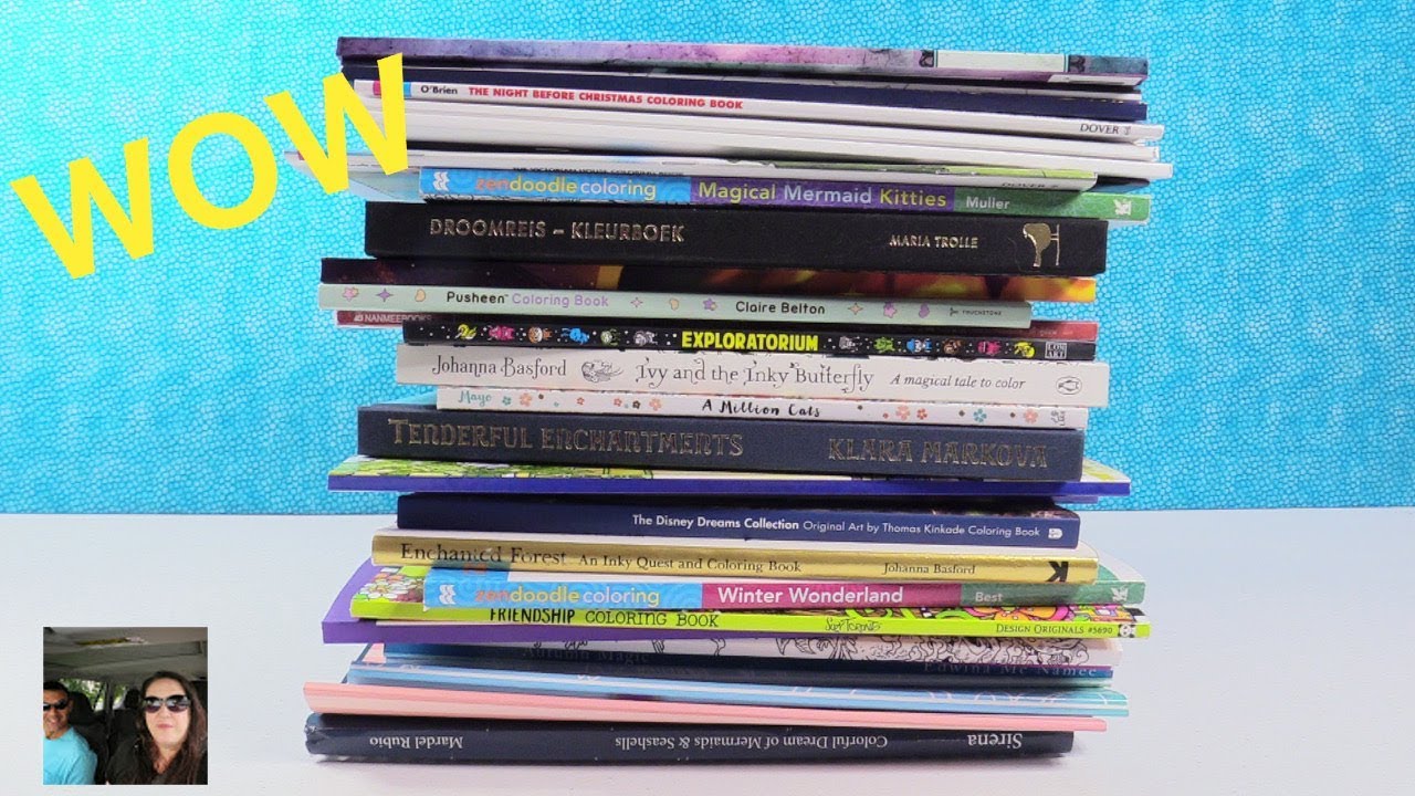 Adult Coloring Book Haul The Largest Yet Review | PaulAndShannonsLife