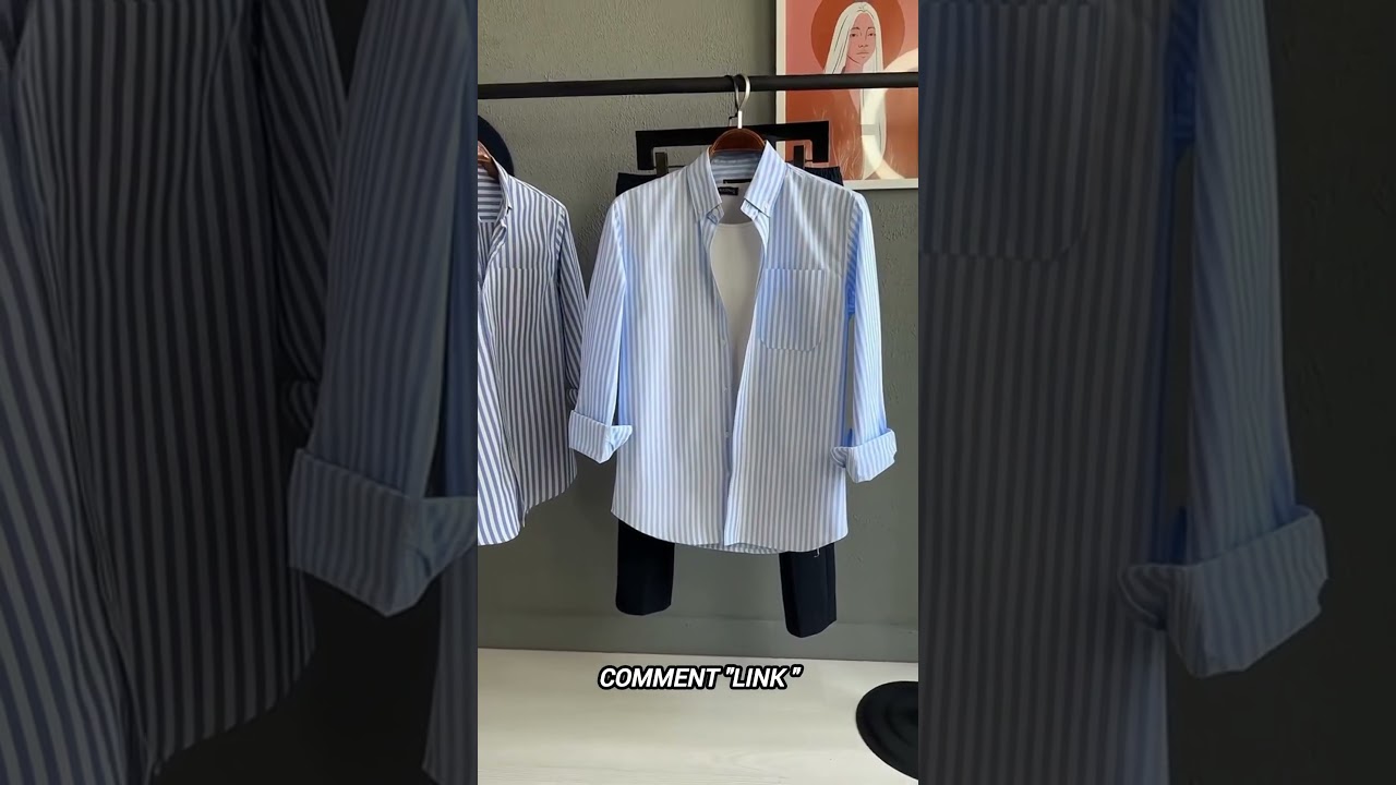 Old Money Shirt in Summer 2025 | Striped Cotton Shirt Look for Men | U-TURN Shirt Styling #fashion