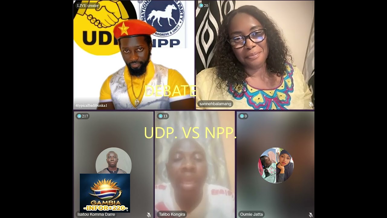 🔥PART 1  LIVE NOW: NPP vs UDP Face-Off &mdash; The Gambia's Political Debate You Can't Miss!