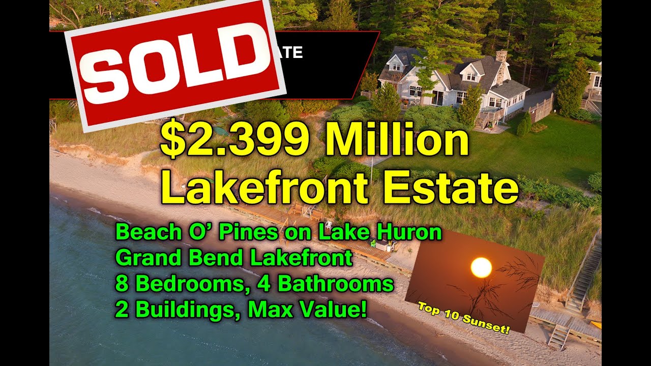 SOLD-Grand Bend Lakefront, Beach O' Pines by Mike Sloan Realtor, Expert in Million Dollar Home Sales