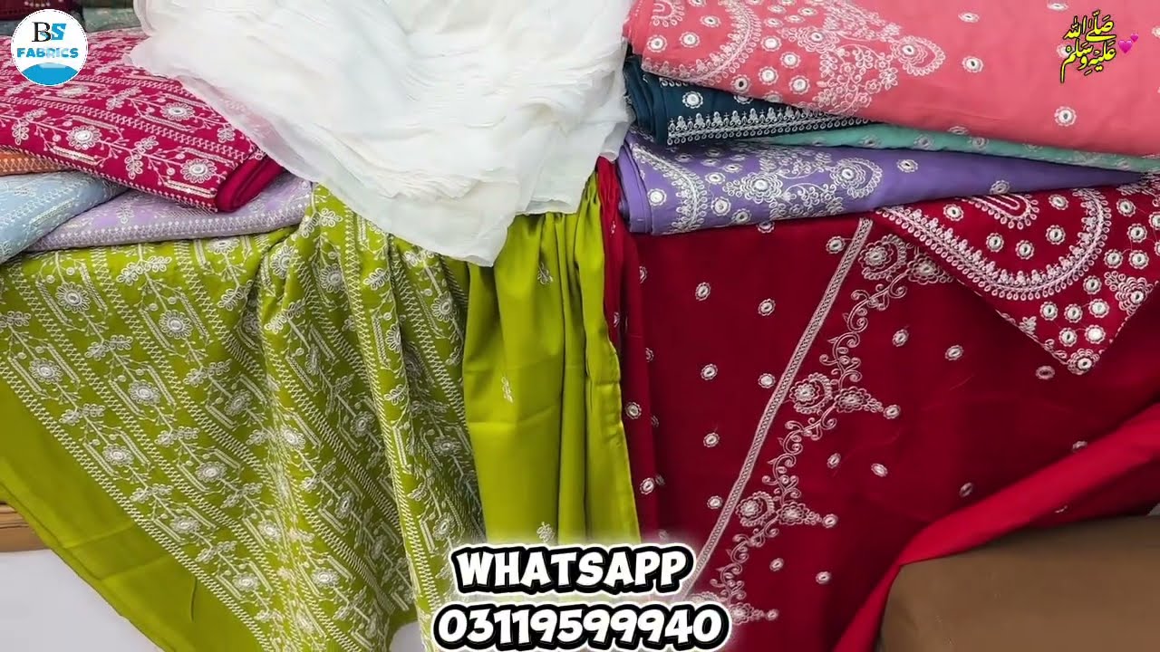 Bareeze Foil Work Lawn Dresses | Panni Work | 9mm Sequences Work by BS Fabrics ❤️🇵🇰