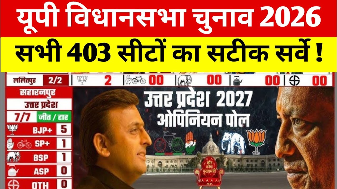 यूपी की सभी 403 विधानसभा सीटों का सटीक सर्वे जारी | योगी या अखिलेश कौन पड़ेगा भारी ?
