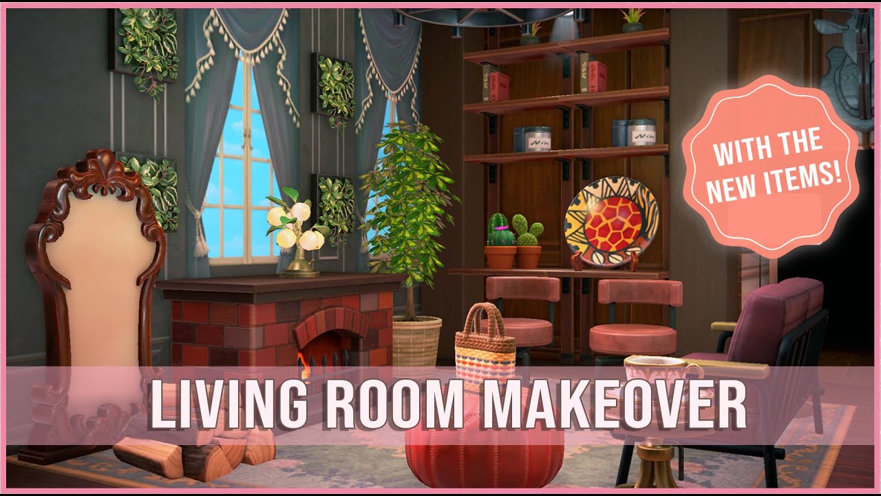 Cozy Living Room Design w/ the NEW ITEMS! | ACNH 2.0