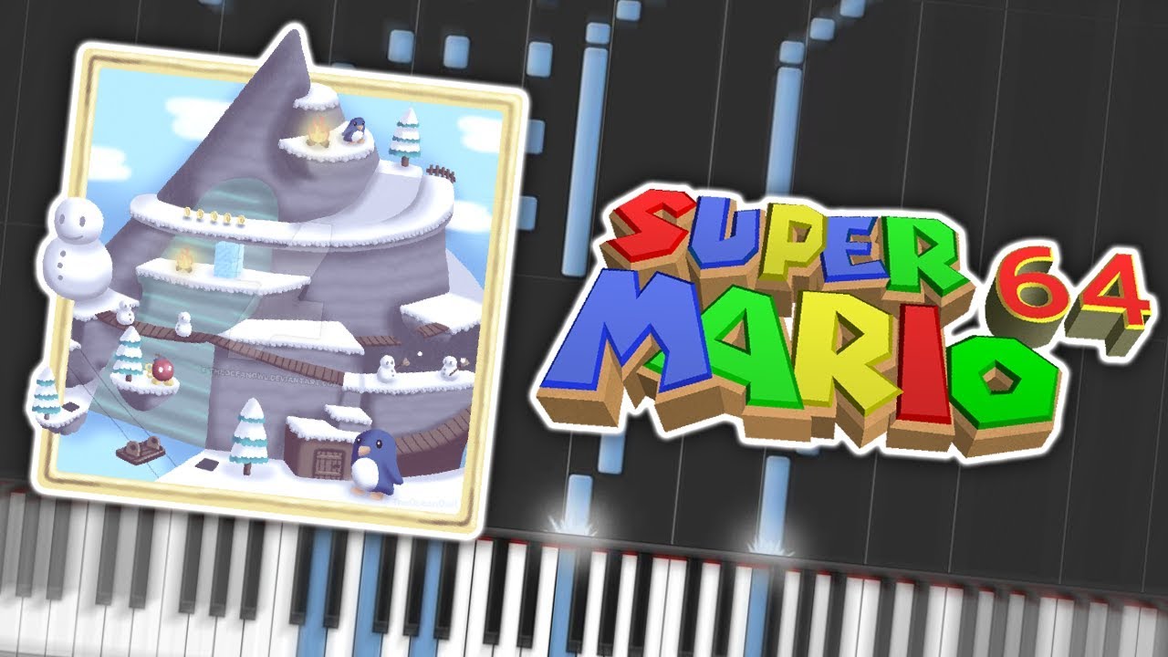 Super Mario 64 Cool Cool Mountain Piano Tutorial Synthesia
