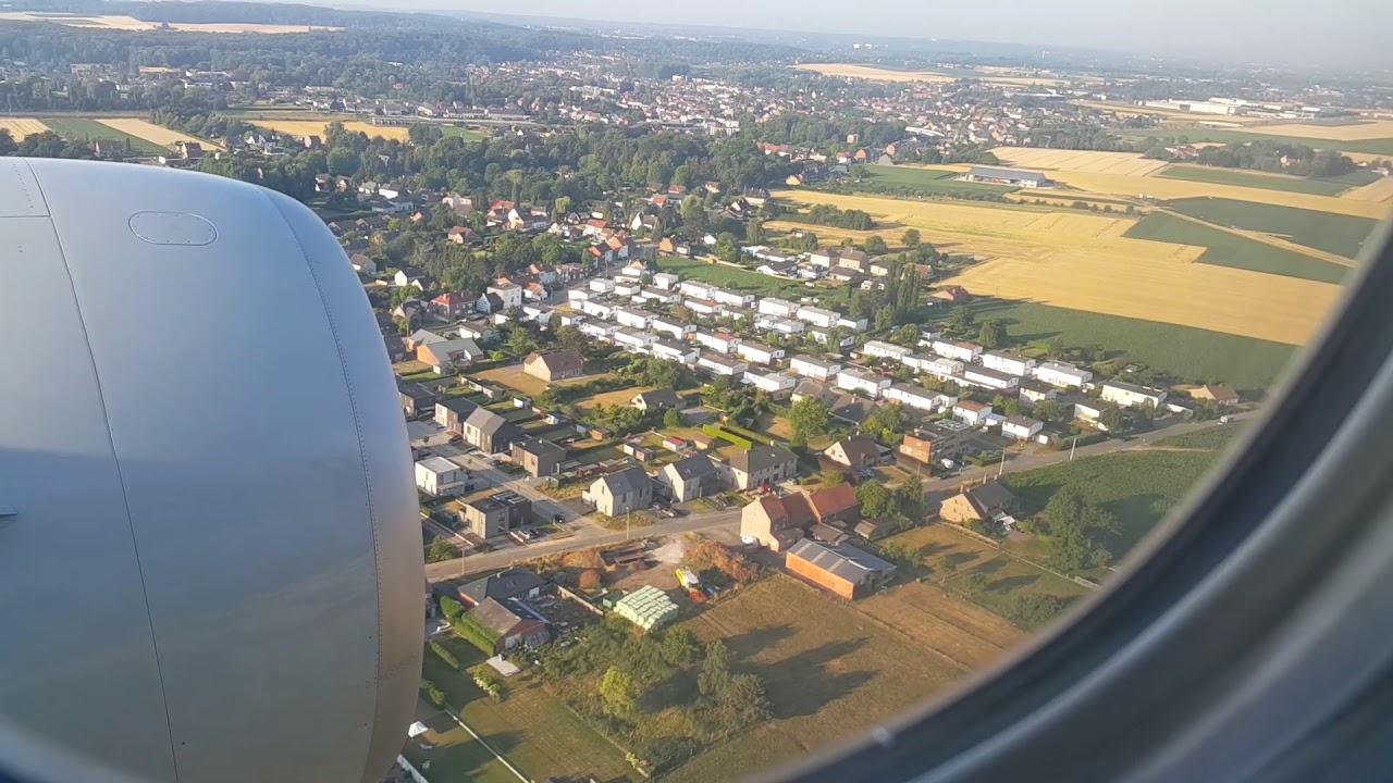 Landing at Brussel Airport, Zaventem, Belgium