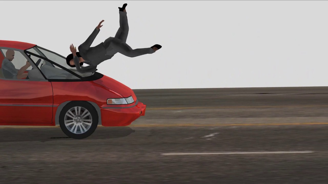 Virtual CRASH | Pedestrian Impact Simulation | Slow Motion