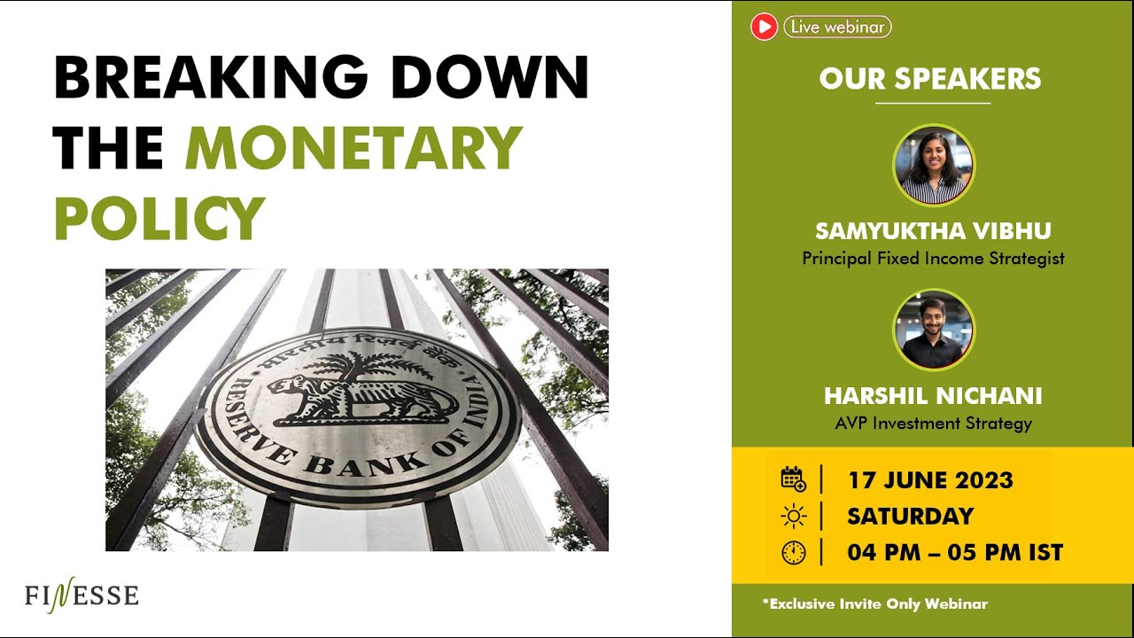 Breaking Down the Monetary Policy | RBI | ithoughtmfd