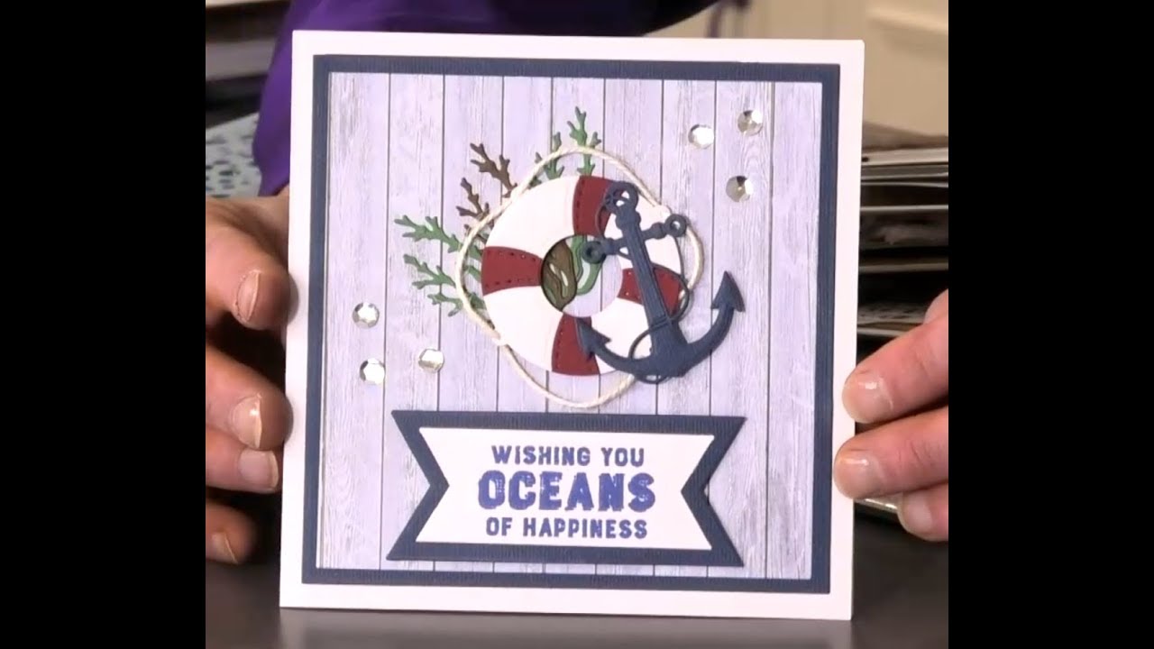 Sara Signature Nautical Collection - 3D Embossing Folder Demonstration