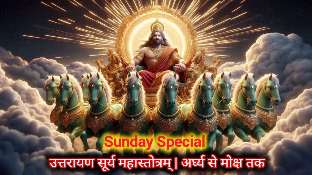 उत्तरायण सूर्य महास्तोत्रम् | अर्घ्य से मोक्ष तक #viral #trending #youtube #suryadev#makarsankranti