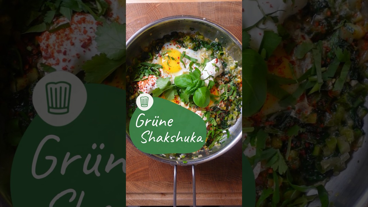Gr&uuml;ne Shakshuka 🌿&hearts;️ Rezept auf Chefkoch.de #diy #rezept #shakshuka #vegetables #brunch #kochen