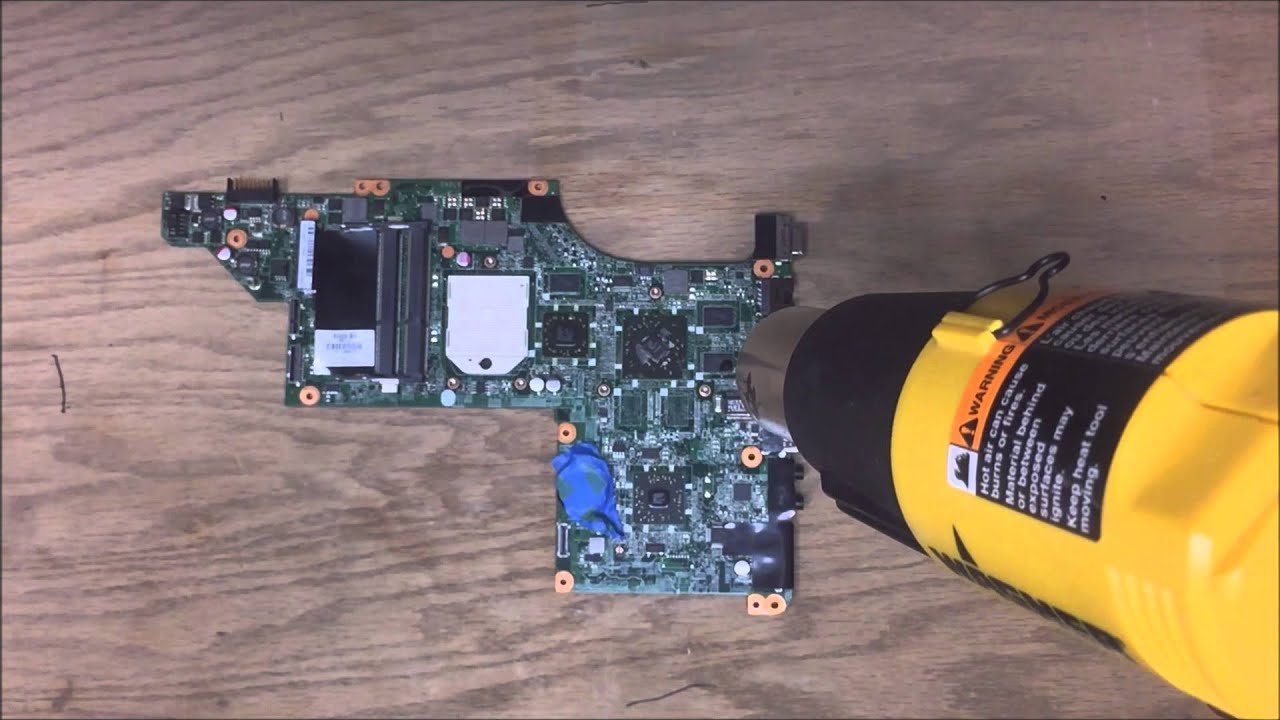 HP dv7 reflow proceedure by BAMJAC Computers   MJ Adelman