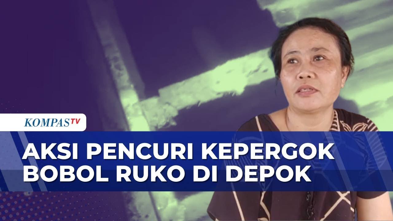 Pencuri Kabur Lewat Atap usai Kepergok Bobol Ruko