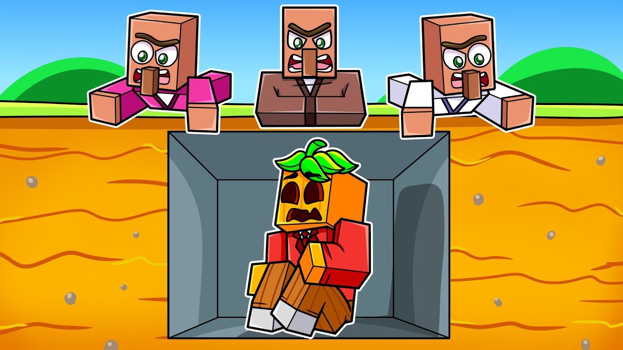 Me ESCONDÍ de TODOS los ALDEANOS de Minecraft!