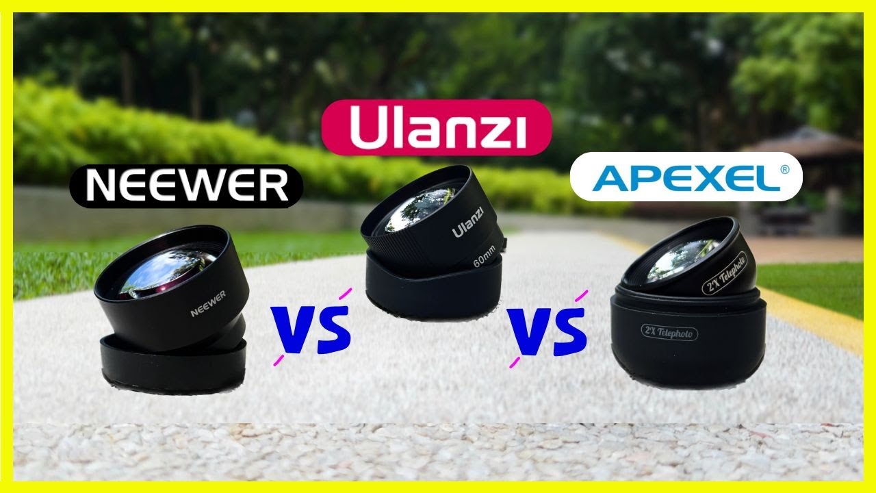 Сравнение объективов ULANZI 60 мм, NEEWER 60 мм и APEXEL 2X
