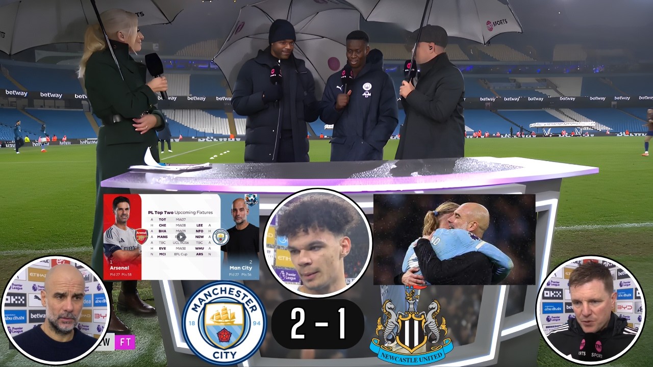 Pep Guardiola Praises Man City After Big Newcastle Win! Arsenal Title Race Talk & Marc Guehi Reacts🔥