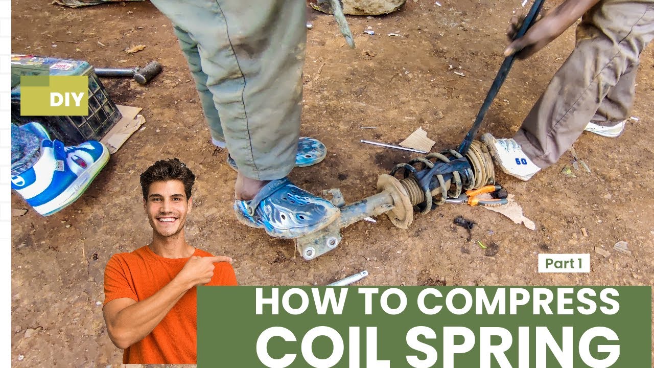 Compressing Coil Springs the Easy Way with Ropes and Straps