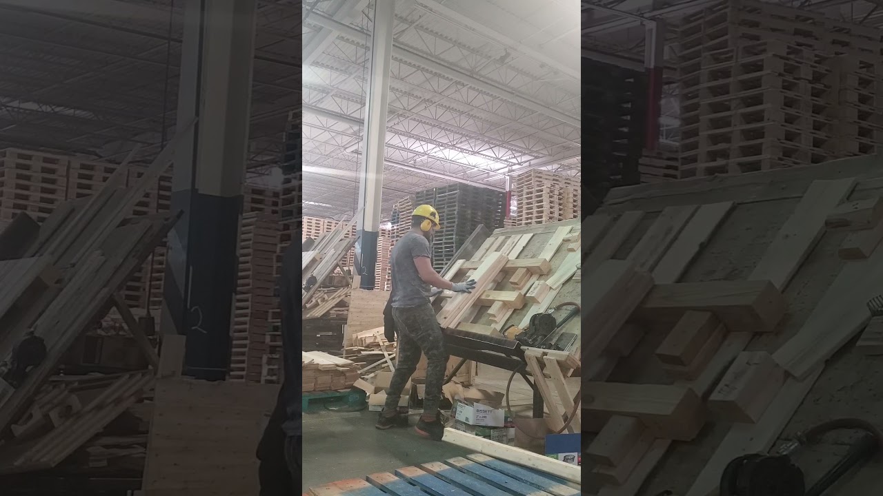 bulding full top pallet with 4&times;4 stringer