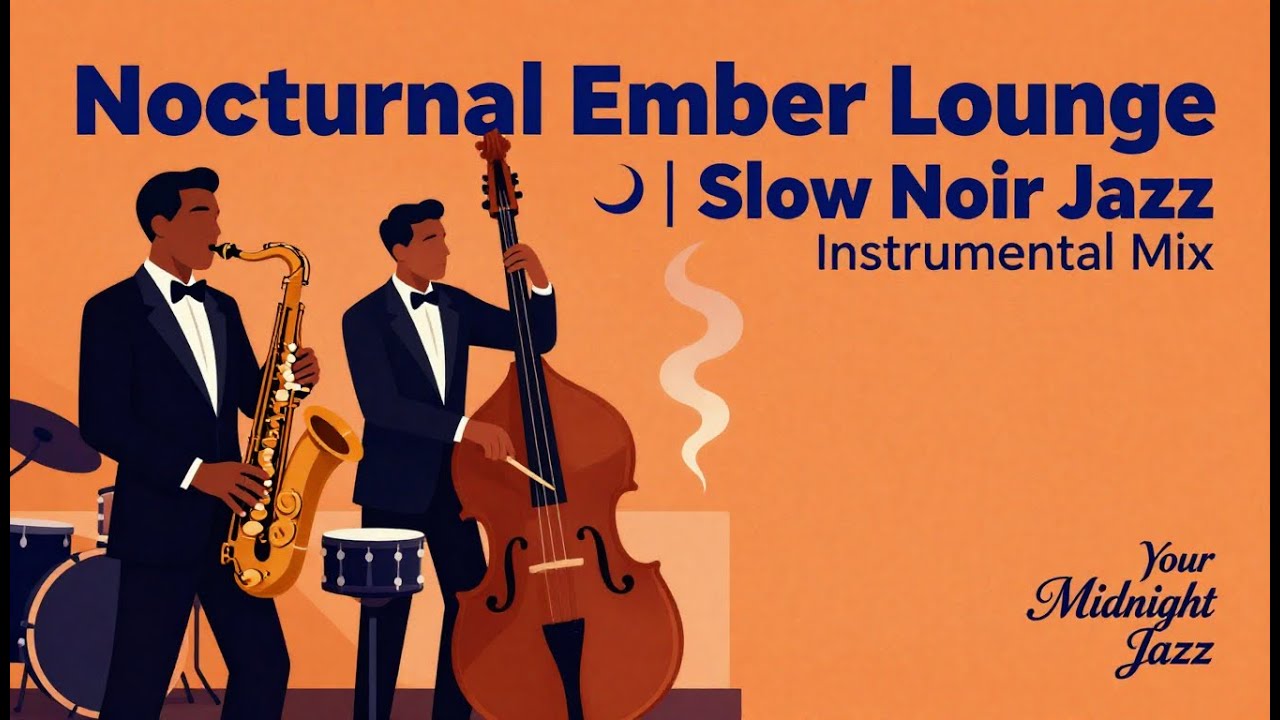 Nocturnal Ember Lounge 🌙 | Slow Noir Jazz Instrumental Mix