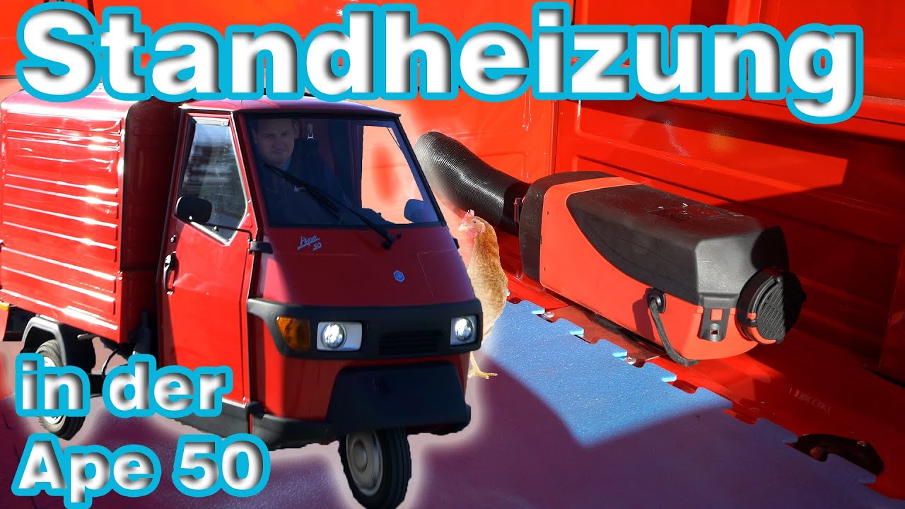 Piaggio Ape50 mit Standheizung und Radio! Wie sieht das aus? - GAMMA Fahrzeuge