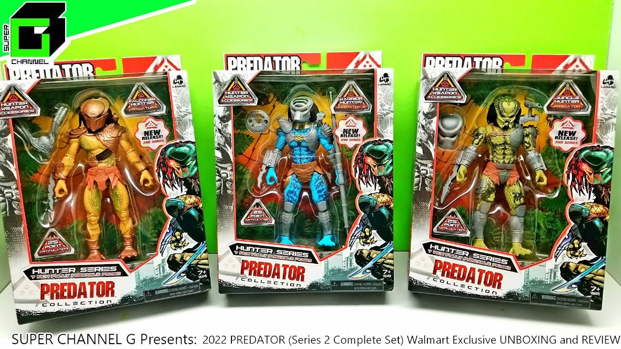 New PREDATOR Series 2 (Complete Set) Walmart Exclusive action figures UNBOXING and REVIEW