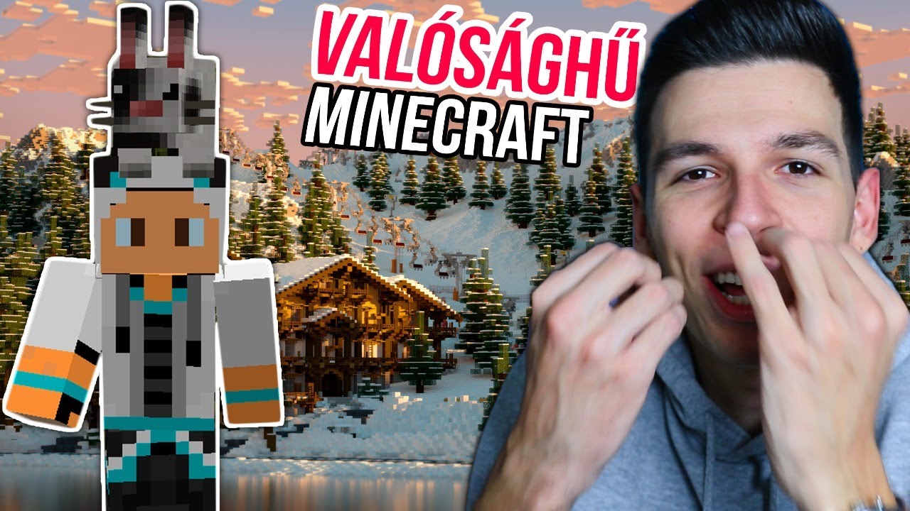 MILYEN LESZ A MAP? 😮 VALÓSÁGHŰ Modok Minecraft 1. rész