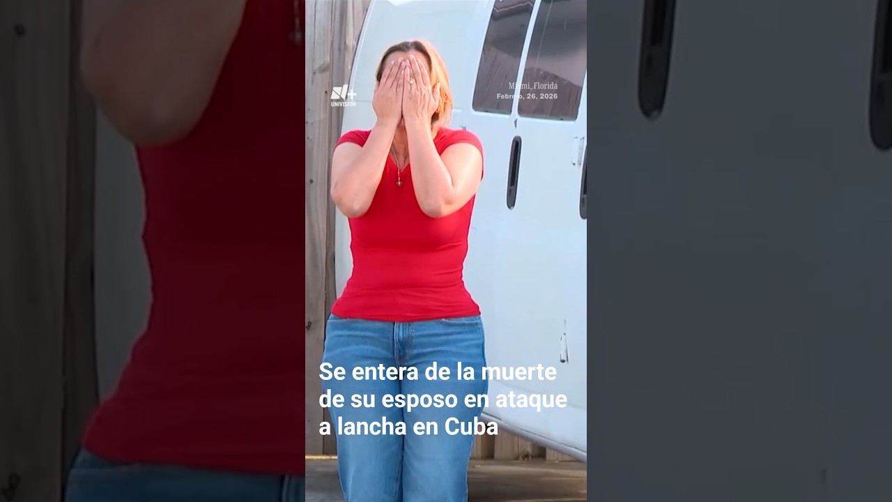 Mujer llora la muerte de su pareja en tiroteo de lancha en Cuba