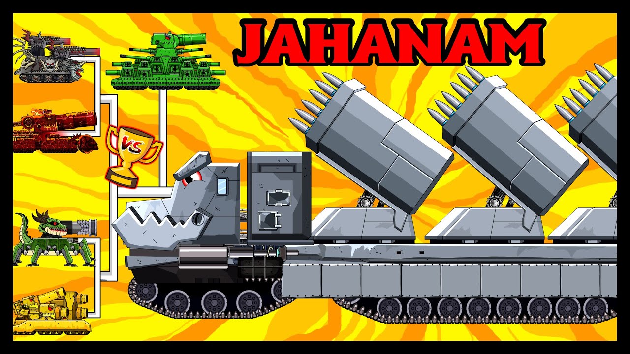Jahanam Truck / WOT | Мега танки VS Мега Босс | Мультики про танки | Arena Tank Cartoon